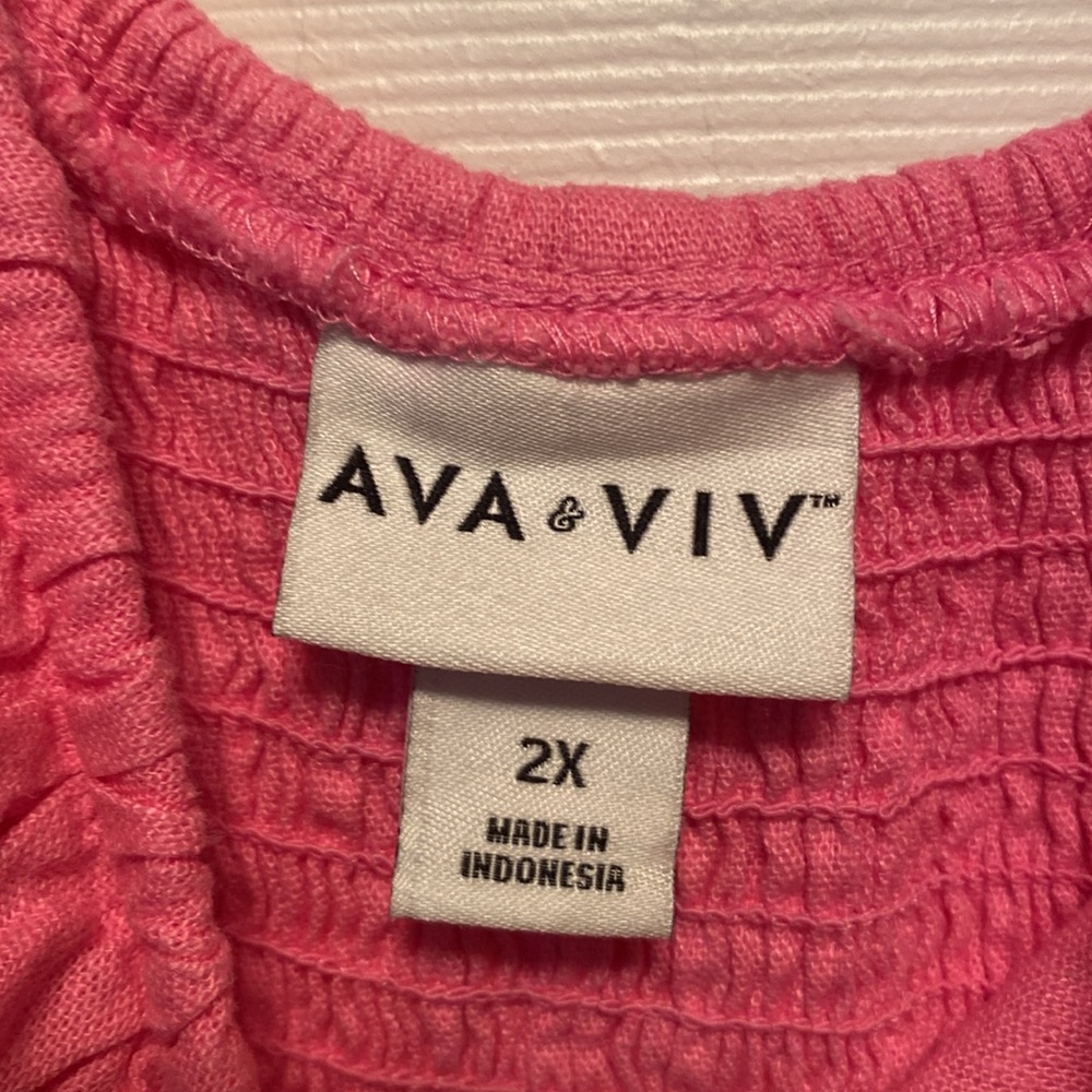 Brand New Ava & Viv Pink Sleeveless Dress… - Picture 5 of 8
